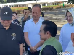 Momen Airlangga Kembali Sapa Airin Rachmi Gubernur Banten