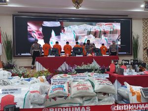 Polda Banten Amankan 350 Ton Beras Oplosan, Ada yang Impor!