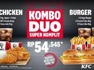 Rayakan Bulan Kasih Sayang, KFC Hadirkan Paket Kombo Duo Super Komplit