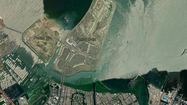Before-After Jakarta dari Udara Sebelum Tambah Pulau Baru