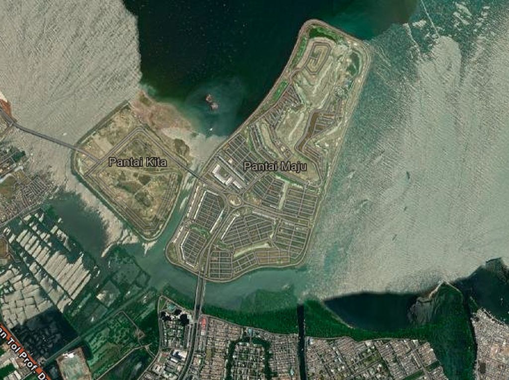 Before-After Jakarta dari Udara Sebelum Tambah Pulau Baru Before-After Jakarta dari Udara Sebelum Tambah Pulau Baru