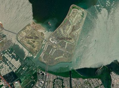 Before-After Jakarta dari Udara Sebelum Tambah Pulau Baru