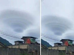 Heboh Awan Mirip UFO di Langit Jayapura, Ini Penjelasan BMKG