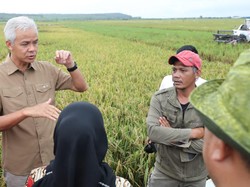 Ganjar Optimistis Stok Beras Aman & Inflasi di Jateng Tetap Terkendali