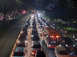 GBK Macet Imbas Konser Westlife, Jalan Asia Afrika Arah Gatsu Ditutup