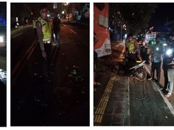 Detik-detik Tabrakan Horor Tewaskan 2 Pemotor di Denpasar