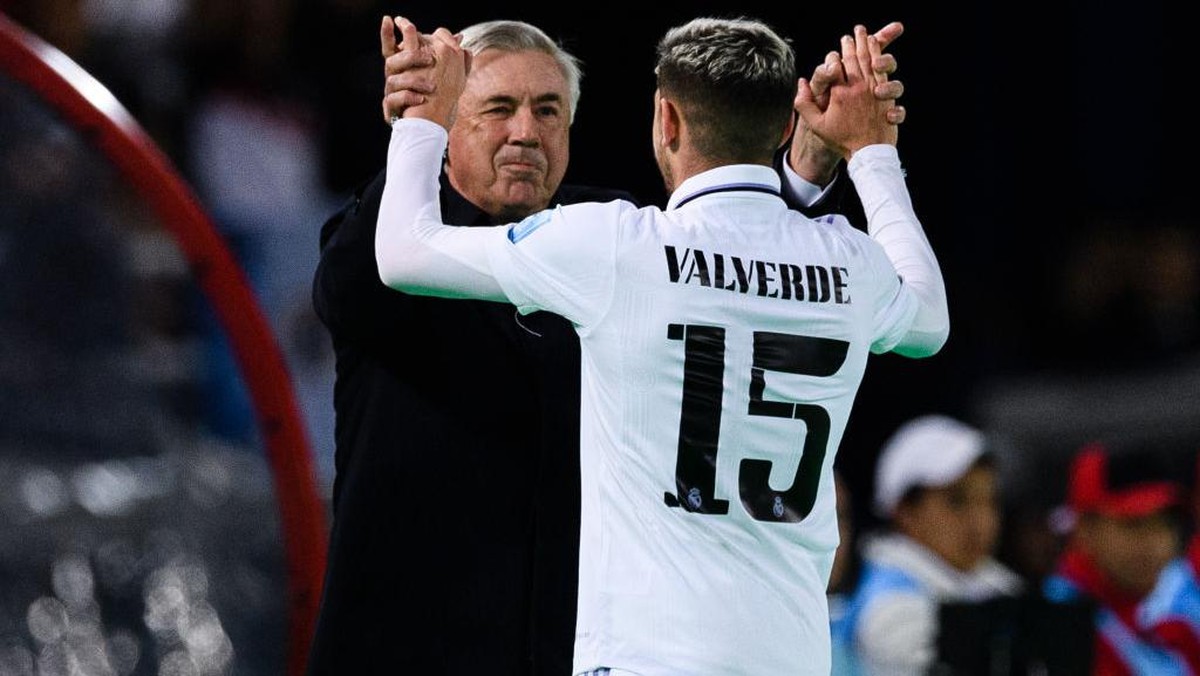 Carlo Ancelotti senang tidak perlu pensiun karena Federico Valverde (Getty Images/Eurasia Sport Images)