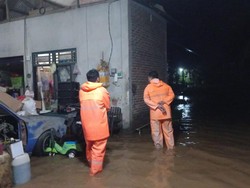 Hujan Deras-Sungai Meluap, Puluhan Rumah Warga Jembrana Kebanjiran