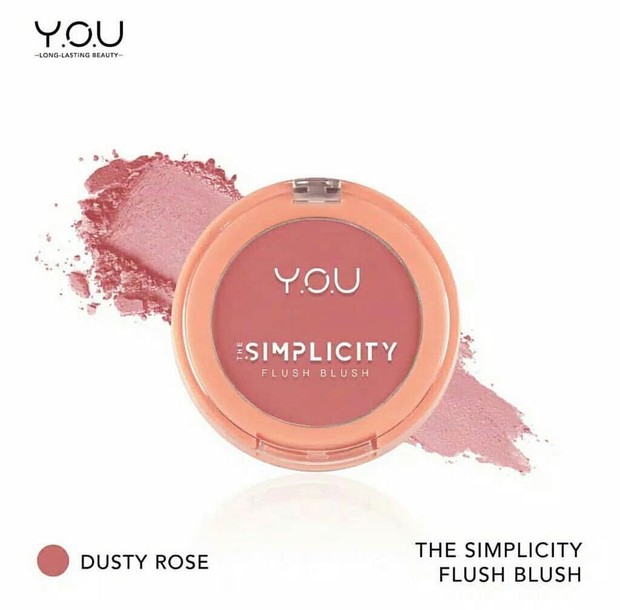 Potret produk YOU Simplicity Flush Blush Dusty Rose