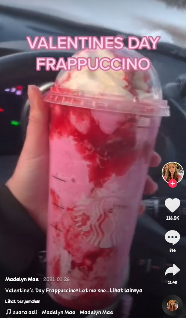 Secret recipe Starbucks spesial hari Valentine