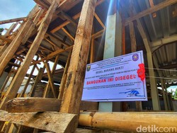 Sedang Direhab, Bangunan Madrasah di Sukabumi Disegel Satpol PP