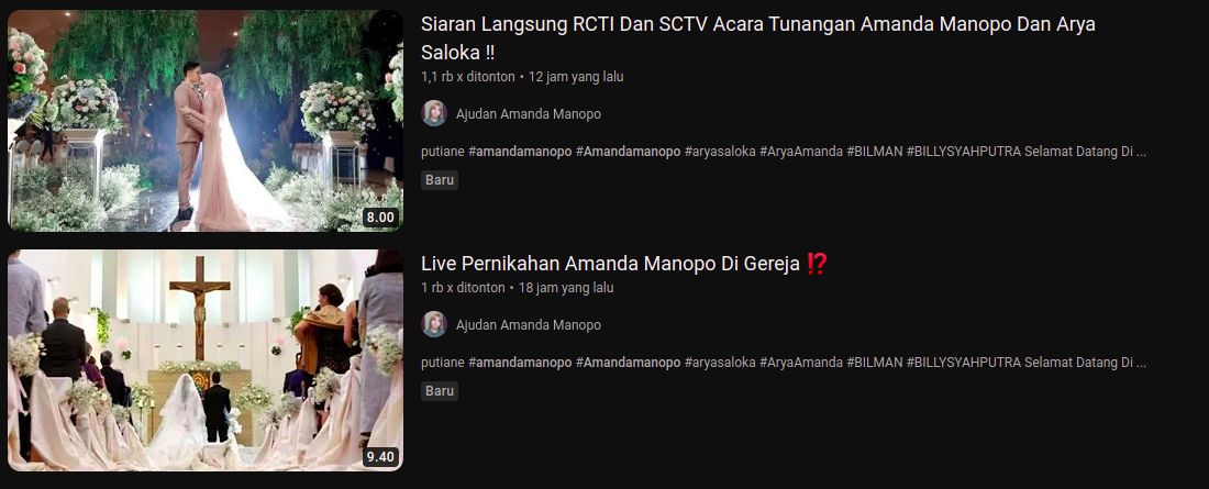 Heboh Amanda Manopo Menikah di Gereja, Ini Faktanya