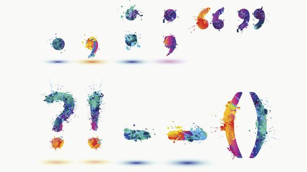 Watercolor rainbow splash paint