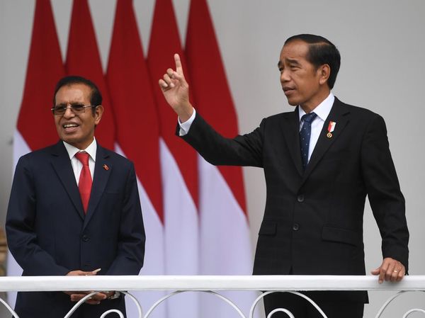 Momen Presiden Jokowi Sambut Kunjungan PM Timor Leste di Istana Bogor