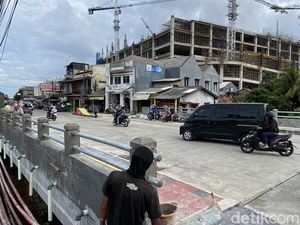 Ditarget Rampung Besok, Begini Kondisi Jembatan Jatijajar Depok Ditarget Rampung Besok, Begini Kondisi Jembatan Jatijajar Depok