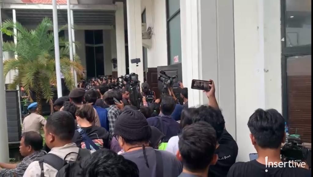 Suasana ricuh PN Jakarta Selatan