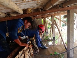 Sanca Besar Dievakuasi dari Kandang Ayam Warga Bogor Usai Mangsa Angsa