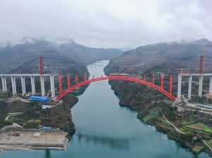 China Bangun Jembatan di Atas Sungai Wujiang, Begini Penampakannya