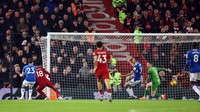Itu merupakan gol perdana Gakpo bersama Liverpool. Foto: REUTERS/CARL RECINE
