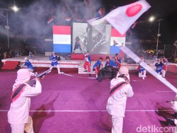 Hujan Warnai Pertunjukan Drama Kolosal PETA Blitar