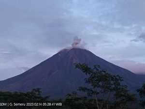Gunung Semeru Erupsi Lagi, Tinggi Letusan 800 Meter Gunung Semeru Erupsi Lagi, Tinggi Letusan 800 Meter