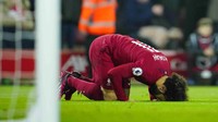 Anfield bagai taman bermain Mohamed Salah. Mampukah sang Raja Mesir terus galak di kandangnya? (AP)