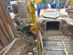 Capai 93%, Got Antibanjir Pondok Bambu Dekat KBT Hampir Selesai