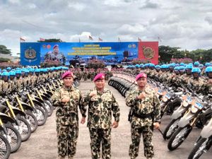 Prabowo Diangkat Jadi Warga Kehormatan Marinir