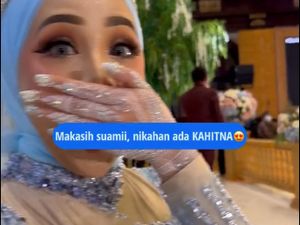 Viral Momen Pengantin Wanita Dapat Kejutan dari Suami, Tiba-tiba Ada Kahitna