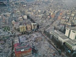 Foto Udara Kota Kahramanmaras Sepekan Setelah Gempa Turki