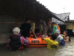 7 Desa di Grogol Sukoharjo Terendam Banjir, Warga Sempat Terjebak