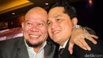 Potret Caketum PSSI Erick Thohir-La Nyalla Mesra Rangkulan di KLB