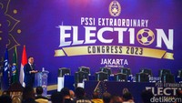 Dalam pidatonya, Iwan Bule menyampaikan capaian selama menjabat sebagai ketum PSSI seperti memperbaiki peringkat FIFA untuk Timnas Indonesia.