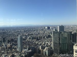 Melihat Seluruh Tokyo dan Gunung Fuji dari Lantai 45 Kantor Metropolitan