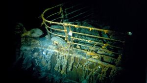 Potret Langka Bangkai Kapal Titanic di Dasar Atlantik
