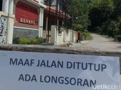 Akses Jalan Perbatasan Klaten-Gunungkidul Ditutup gegara Longsor