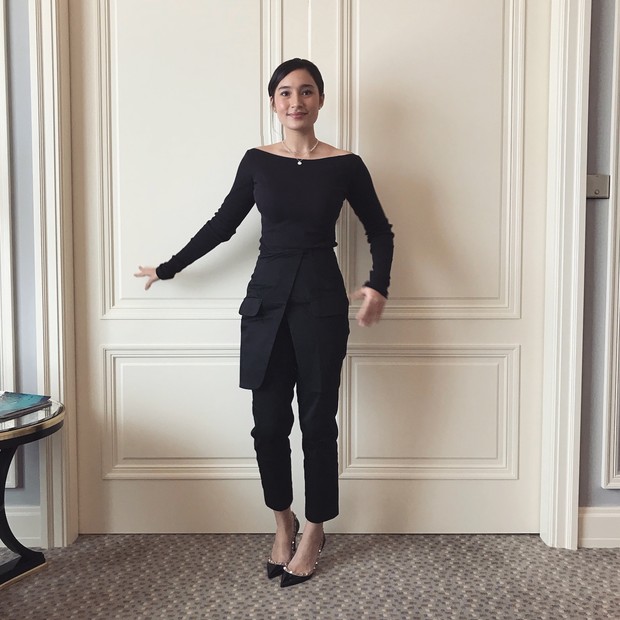 Tatjana | Foto: Instagram | @tatjanasaphira Inspirasi gaya ke kantor minimalis ala selebriti Indonesia