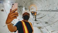 Menelusuri Terowongan Stasiun Monas MRT Fase 2