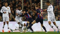 Barcelona vs Manchester United tersaji dalam laga leg pertama Playoff Liga Europa 2022/2023 di Camp Nou, Jumat (17/2/2023) dini hari WIB. AP/Joan Monfort