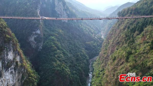 Jembatan Melayang Tanpa Pilar Ini Bikin Lutut Lemas