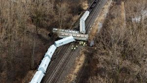 Kereta Norfolk Southern Tergelincir di AS, 6 Gerbong Keluar Lintasan