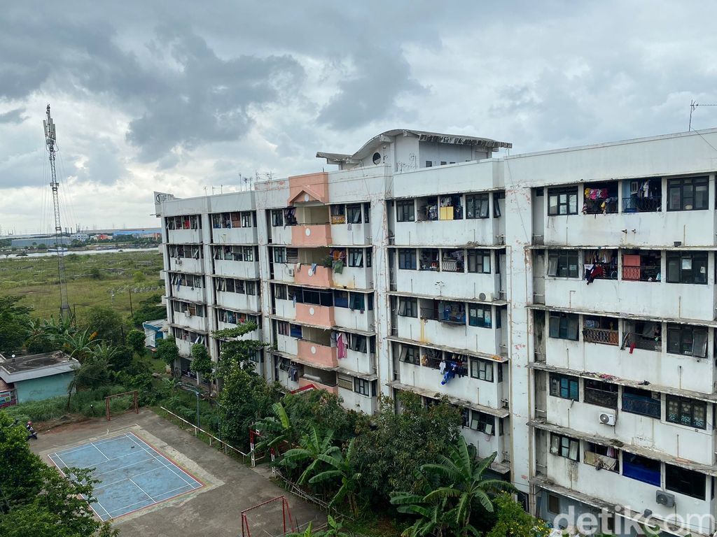 Rusun Marunda sulit air bersih, 17 Februari 2023. (Devi Puspitasari/detikcom)