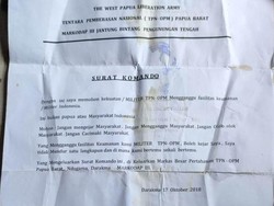 KKB Egianus Kogoya Tinggalkan Surat di TKP Pesawat Susi Air Dibakar