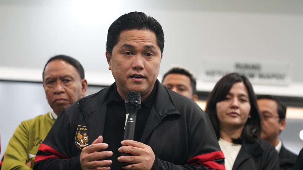 Erick Thohir usai menggelar rapat bersama Exco PSSI. (Foto: dok.Istimewa)