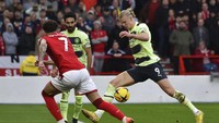 4. Nottingham Forest, baru bikin 30 gol dari 34 laga musim ini. Foto: AP/Rui Vieira