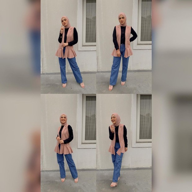 Outfit semi kasual kantoran ala Cut Syifa/Sumber: IG @cutsyifaa