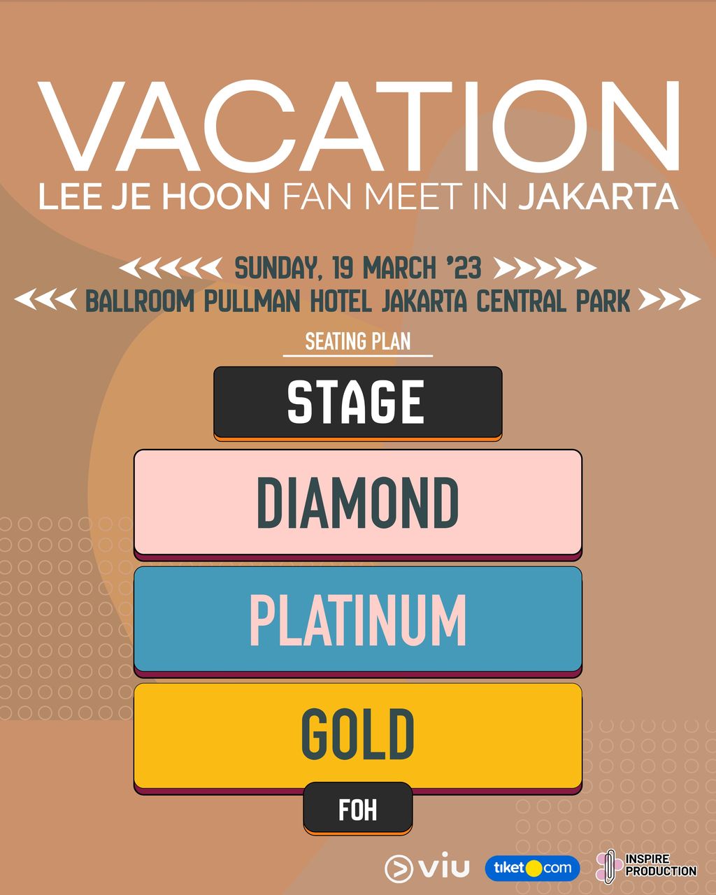 Seating plan fan meeting Lee Je Hoon
