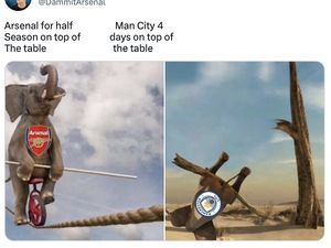 Man City Gagal Maning, Meme Arsenal Full Senyum