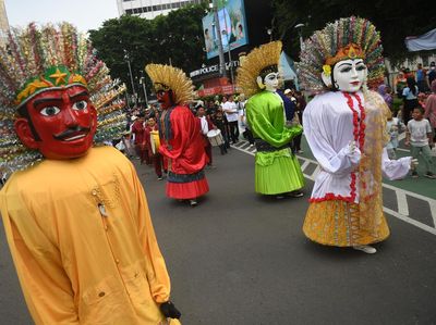 Meriah Peringatan Hari Peduli Sampah Nasional di Jakarta