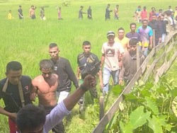 Dramatis, Ratusan Warga di Dompu Kejar Pencuri Motor ke Persawahan